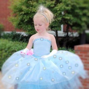 Girls Boutique Cinderella 3pc Tutu Pettiskirt Set Princess Disney Costume
